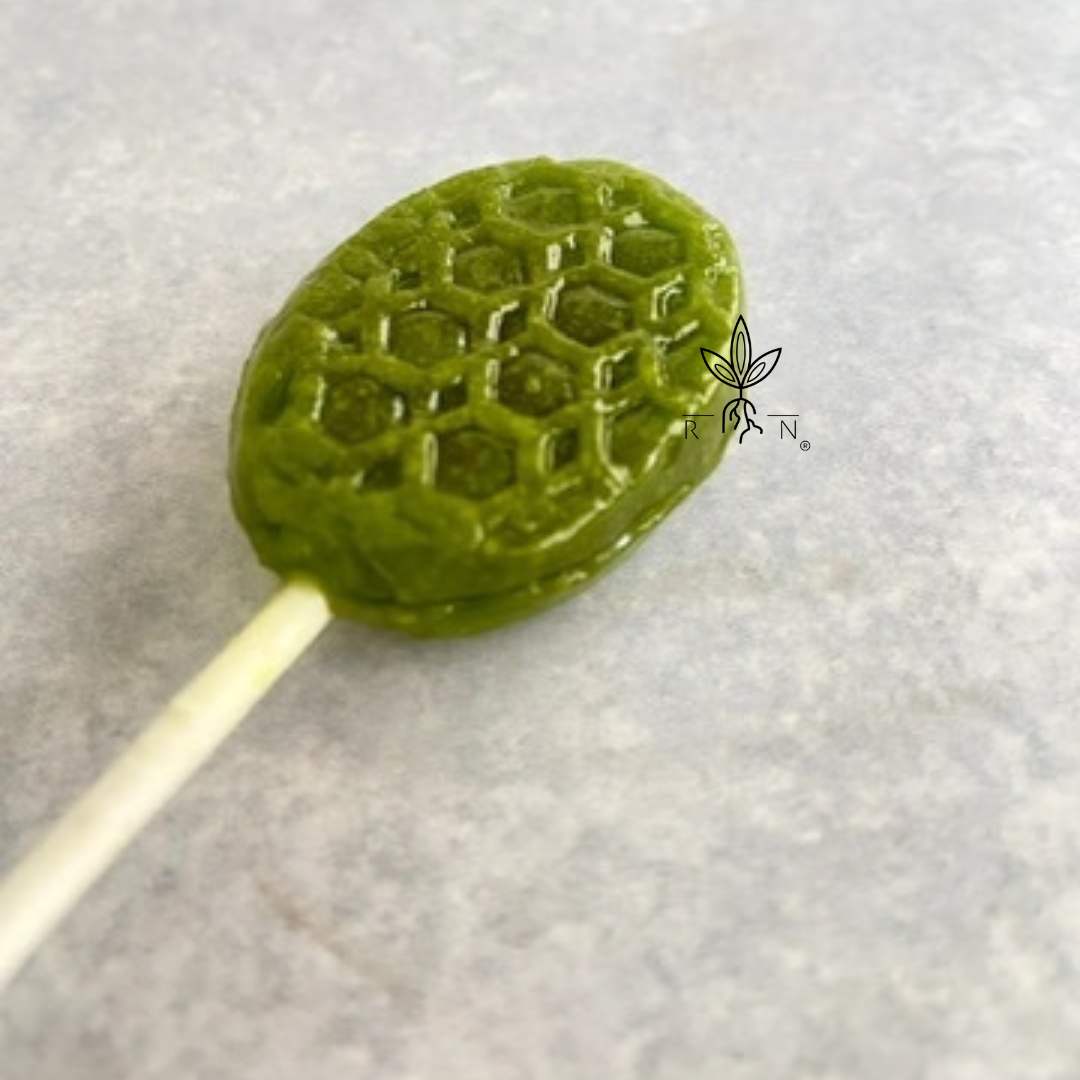 Paleta Artesanal de Miel con Menta 50pzas